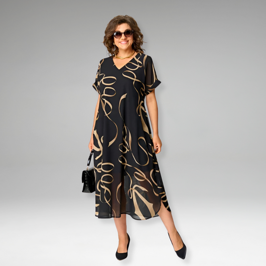 SANNA – Kleid mit grafischem Print