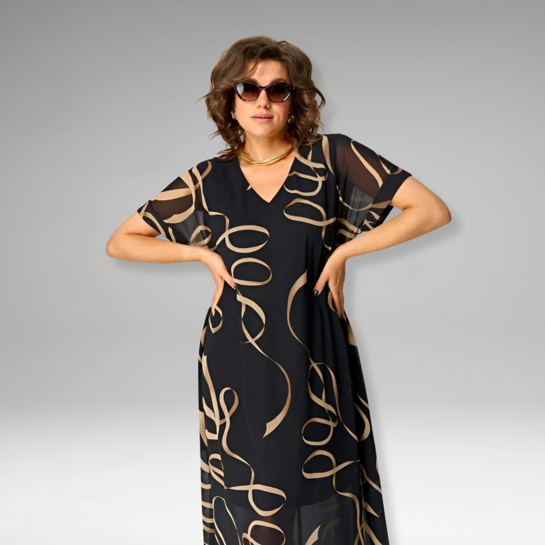 SANNA – Kleid mit grafischem Print