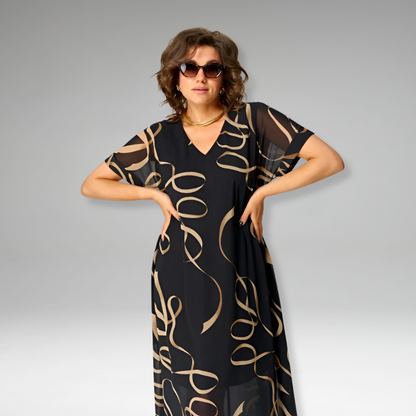 SANNA – Kleid mit grafischem Print