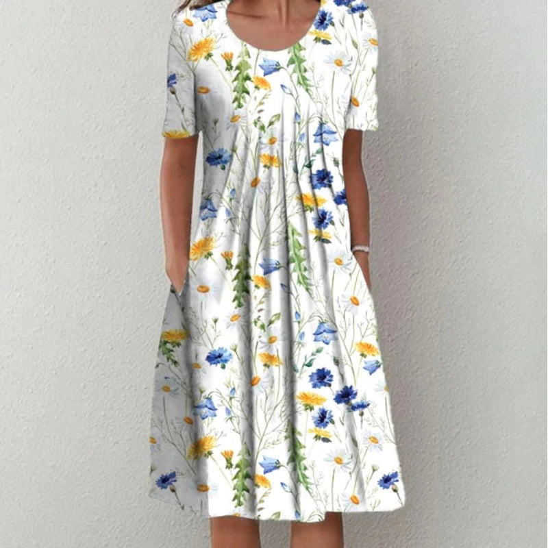SOFIE | Blumenkleid mit Taschen