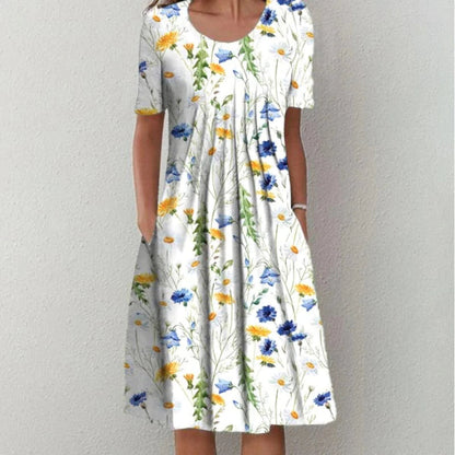 SOFIE | Blumenkleid mit Taschen