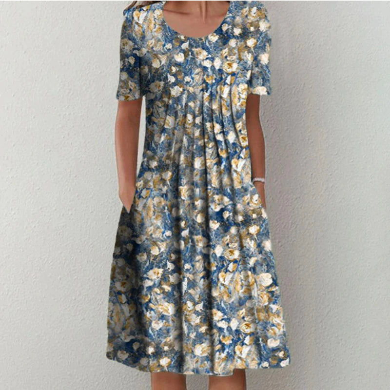 SOFIE | Blumenkleid mit Taschen