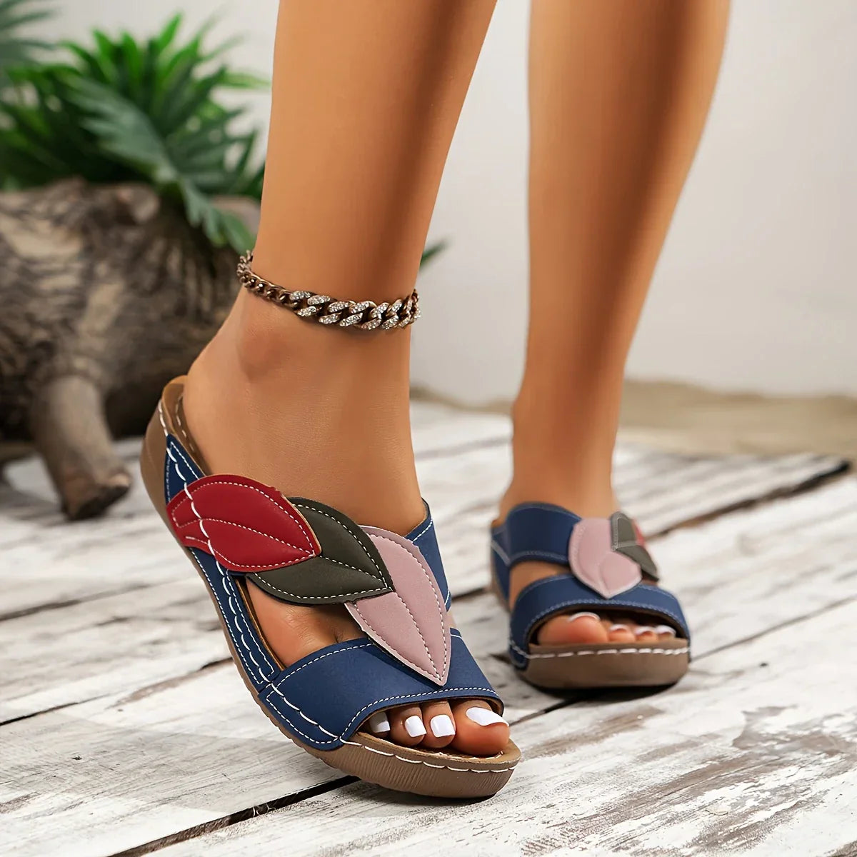 SANNE | Slip On Sandalen