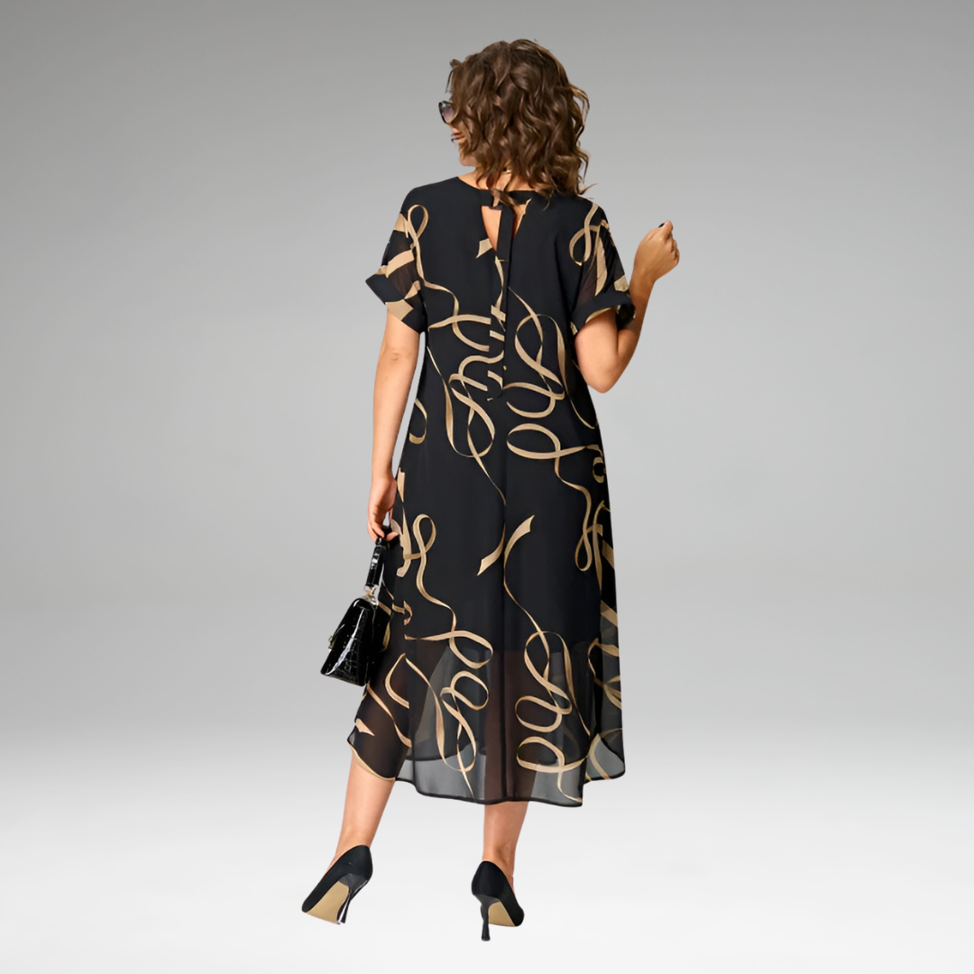 SANNA – Kleid mit grafischem Print