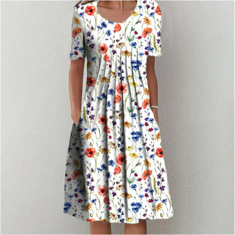 SOFIE | Blumenkleid mit Taschen