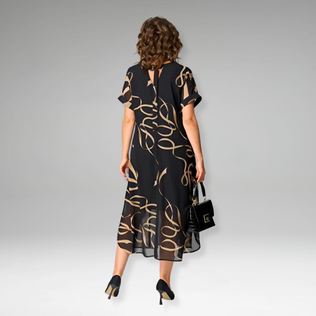 SANNA – Kleid mit grafischem Print