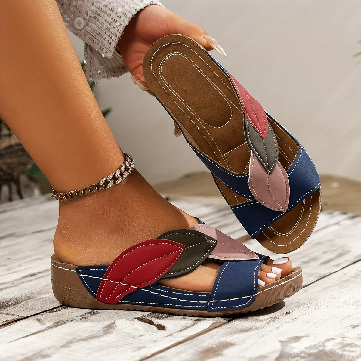 SANNE | Slip On Sandalen