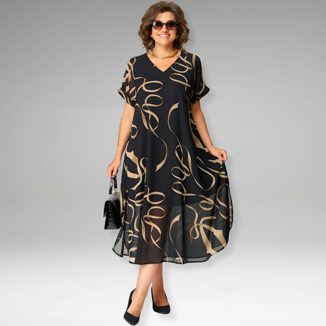 SANNA – Kleid mit grafischem Print