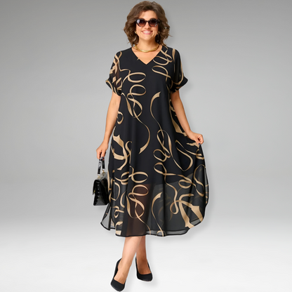 SANNA – Kleid mit grafischem Print