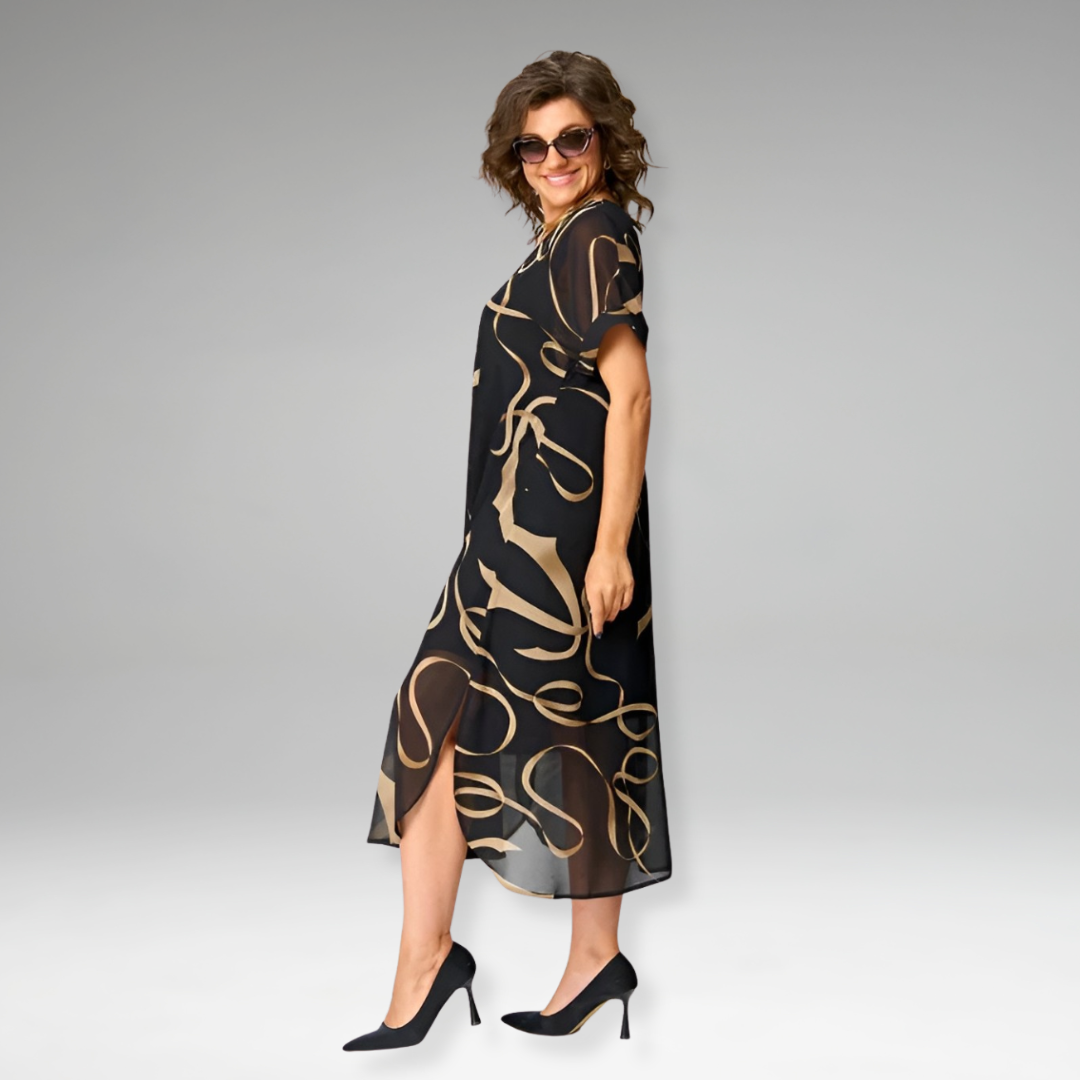 SANNA – Kleid mit grafischem Print