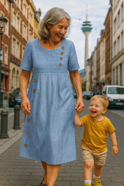 SONYA | Gestreiftes Sommerkleid