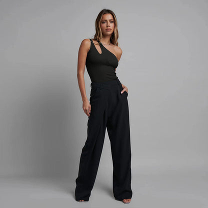 RONYA | Single shoulder Jumpsuit