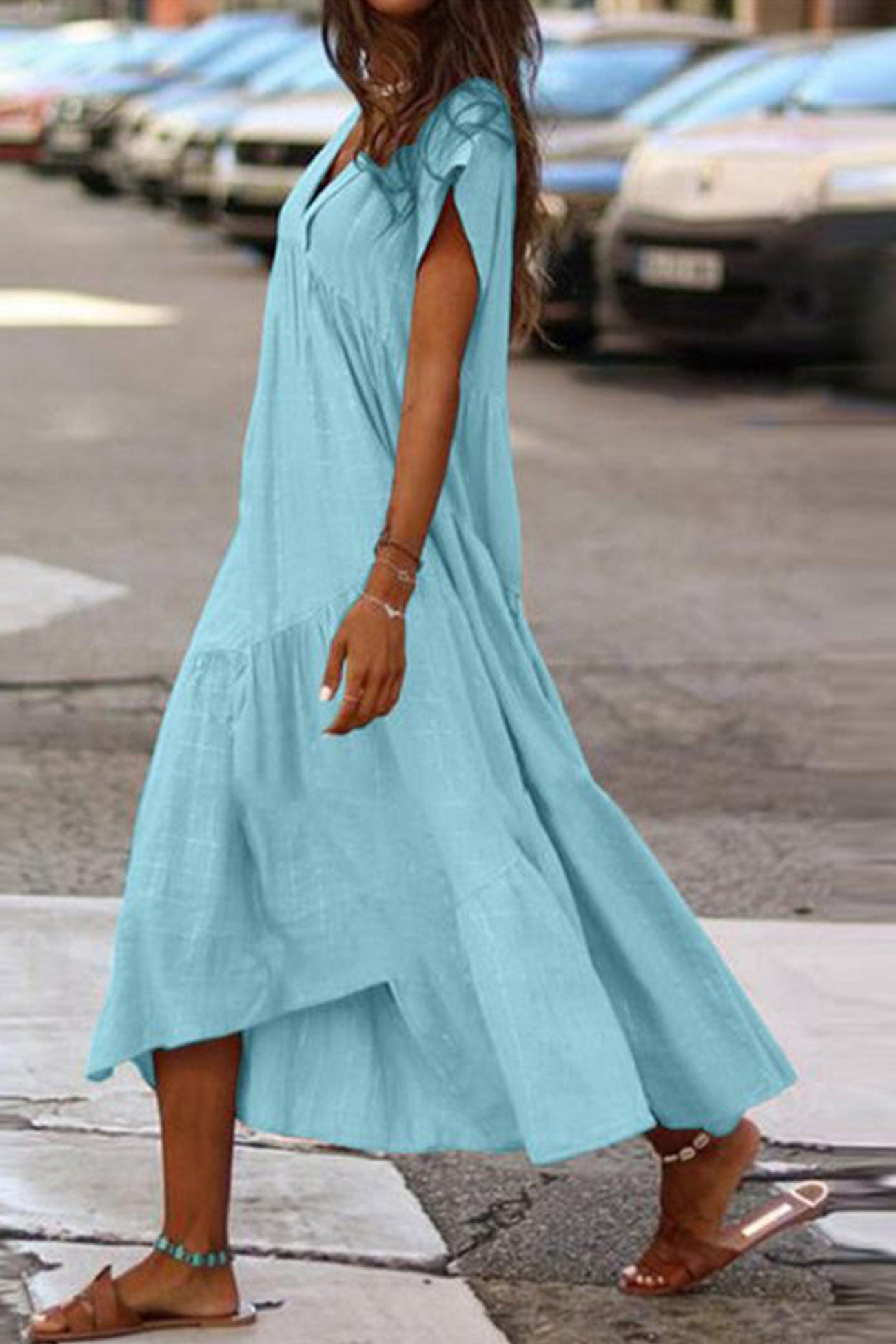 MAJA | Kleid mit V-Ausschnitt