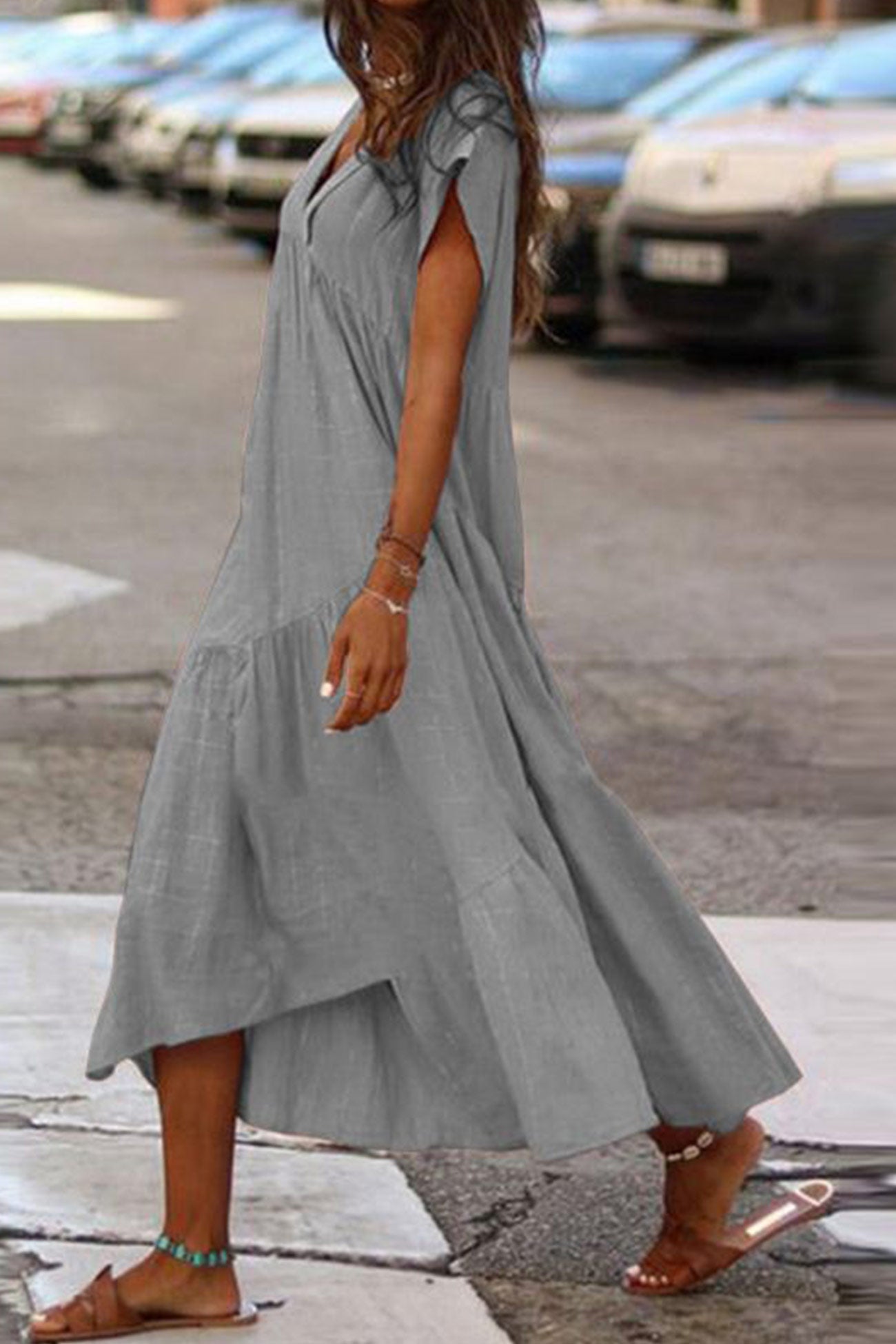 MAJA | Kleid mit V-Ausschnitt