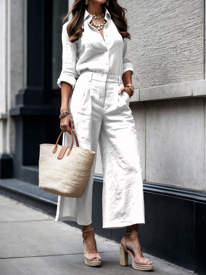 ELENA | Caprihose mit Lockerem Blusenshirt
