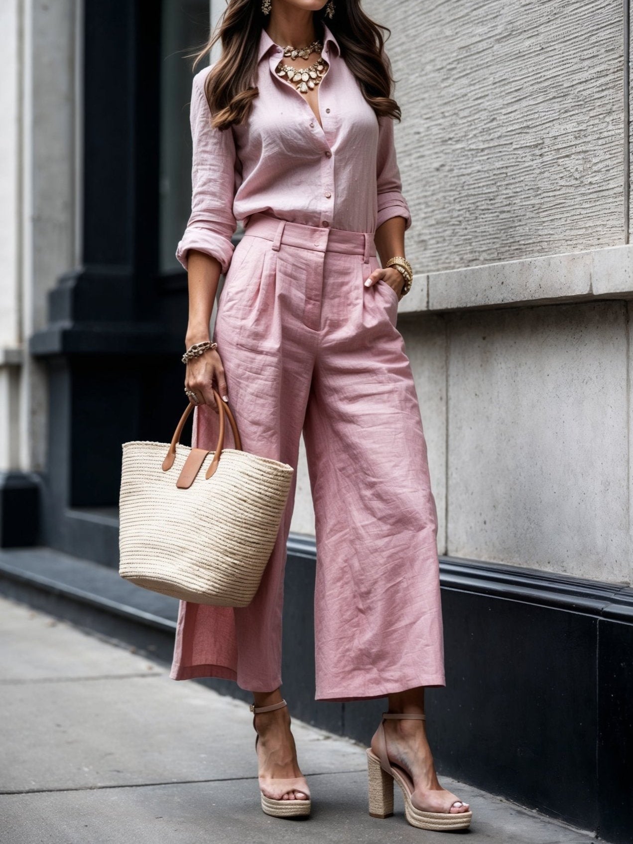 ELENA | Caprihose mit Lockerem Blusenshirt
