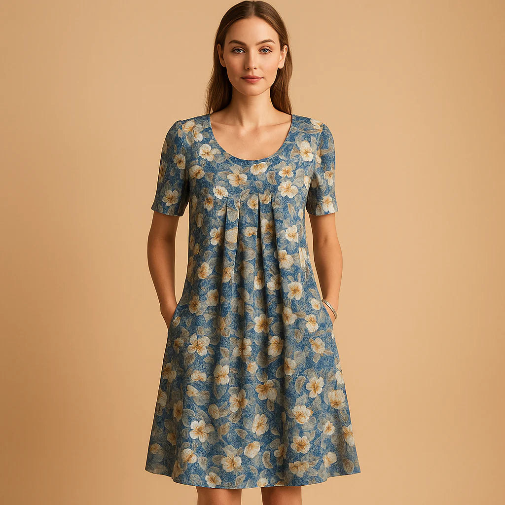 SOFIE | Blumenkleid mit Taschen