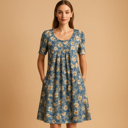 SOFIE | Blumenkleid mit Taschen