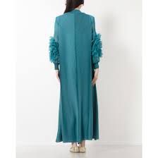 RONJA | Pleated Dress with Flower Ornament