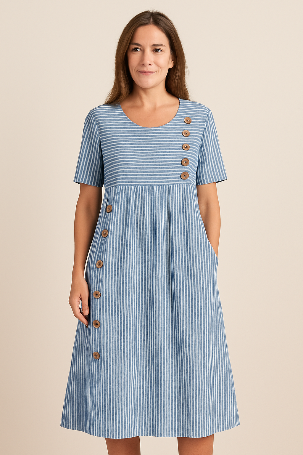 SONYA | Gestreiftes Sommerkleid