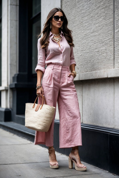 ELENA | Caprihose mit Lockerem Blusenshirt