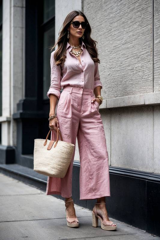 ELENA | Caprihose mit Lockerem Blusenshirt