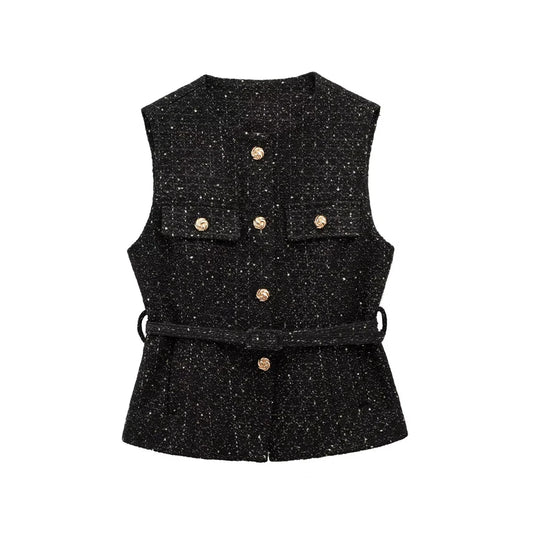 MILA | Tweed Gilet