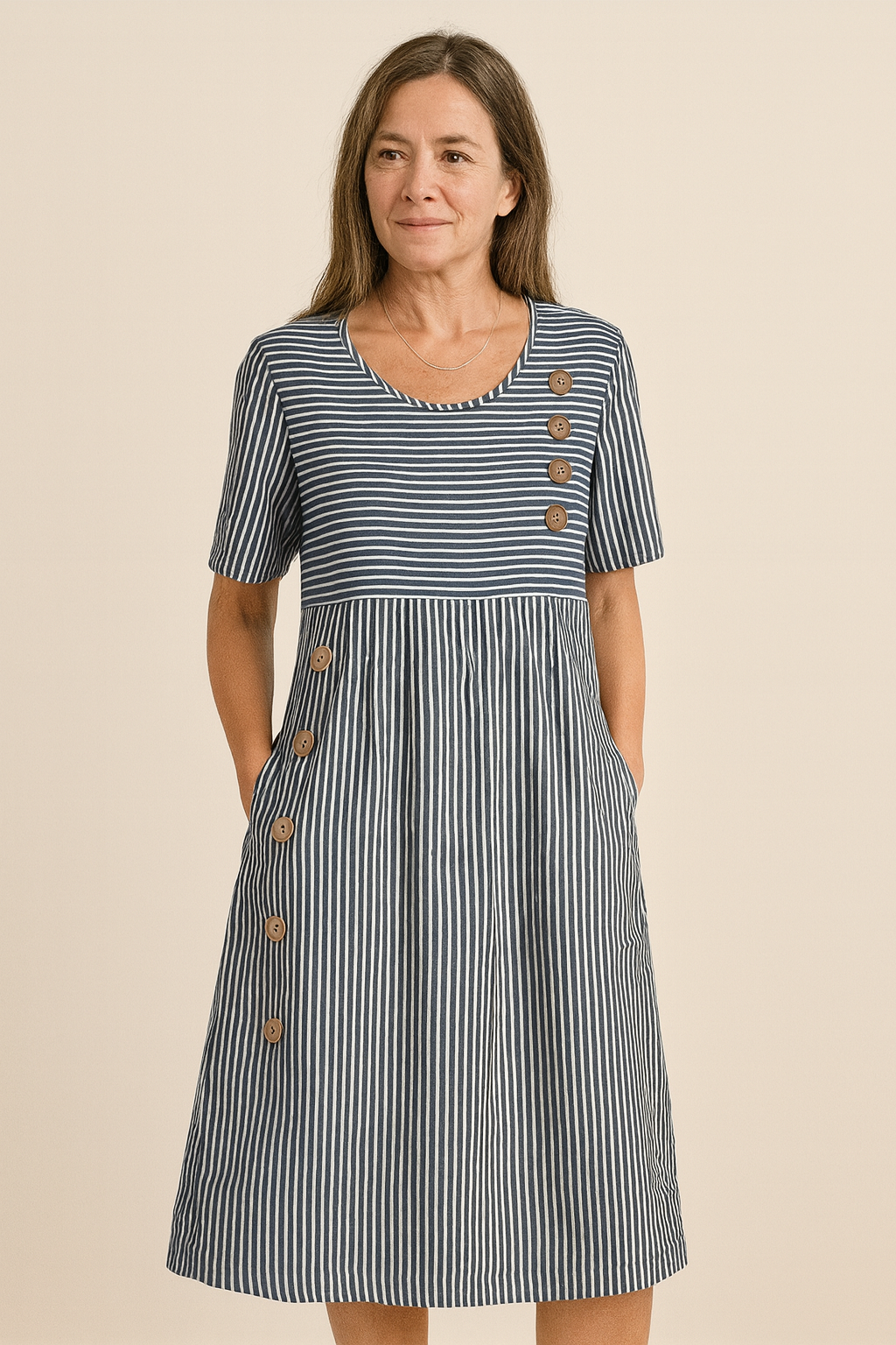 SONYA | Gestreiftes Sommerkleid
